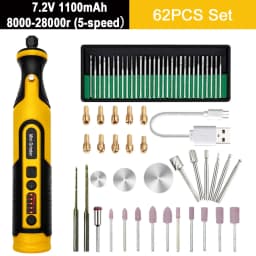 5000-20000r 4.2V Engraver Electric Drill Mini Grinder Engraving Pen Drilling Machine Cordless Rechargeable Micro Rotary Tool Kit