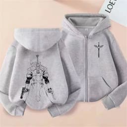 Game Devil May Cry Dante Graphic Zipper Hoodie Men Women Clothing Gothic Casual Oversized Zip Up Jacket Sweatshirt Streetwear