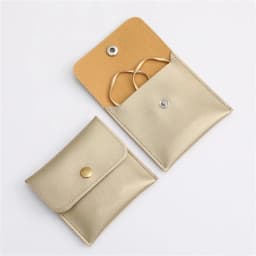 1Pc PU Leather Jewelry Packaging Bags Necklace Ring Bracelet Earrings Organizer Storage Snap High End Mini Gift Jewelry Pouch