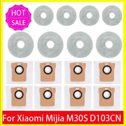 For Xiaomi Mijia M30S D103CN M40 X10+ X20+ X20 Plus X20 Max S20+ Replacement Parts Accessories Consumables Mop Cloth Dust Bag