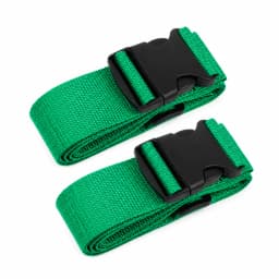 2Pcs Straight Shaped Luggage Straps for Suitcase Polyester Luggage Belt with Adjustable Release Buckle Unisex Travel Accessory