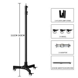 260cm Stainless Photography Tripod C-stand Light Stand 100% Metal 8.53ft With Boom Arm Professional For Photo Studio Softbox