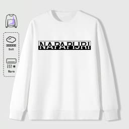 Misaligned Artistic Letters Printed Sweatshirts Men Soft Vintage Pullovers Street Oversize Top Unisex Autumn Casual Clothes