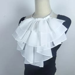 Multi Layered Lace Ruffled Fake Collar Detachable Decorative Collar Shirt Dress Party Neck Accessories