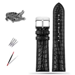 Alligator Watch Strap 12mm 14mm 15mm 16mm 17mm 18mm 19mm 20mm 21mm 22mm Black Brown Blue Crocodile Skin Watchband for Any Brands