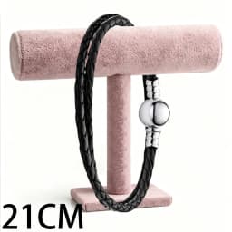 2026 New 925 Silver Double Leather Rope Women's Logo Love Heart Butterfly Bracelet Display Tool Exquisite DIY Charm Jewelry