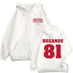 TV Heated Rivalry Ilya Rozanov 81 Zip Up Hoodies Ottawa Centaurs Fashion Retro Tracksuit Men Women Fleece Warm Oversized Jackets