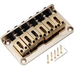 Musiclily Pro 52.5mm(2-1/16 inch) Modern Hardtail Fixed Bridge for ST Tele Style Electric Guitar
