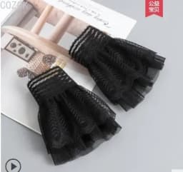 DIY Detachable Cuffs Cuff Extension Embroidery Lace Daisy Fake Sleeves Elastic Wild Wrist Pleated Organ Lolita Fake Sleeves
