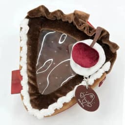 Sweet White Strawberry Cake 10cm Doll Plush Doll Doll Cute Storage Bag Handbag Girl Heart Baby Bag Pendant for Women
