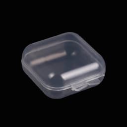 5-50pcs Plastic Storage Box Mini PP Square Box Jewelry Fishhook Component Single-compartment Covered Transparent Storage Box