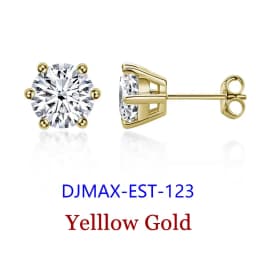 Premium 0.5-2ct Moissanite Diamond Stud Earrings for Women Orginal 925 Sterling Silver Screw Back Women Moissanite Earring 2026