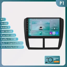 360Camera 2Din Android 13 Car Radio For Subaru Forester Impreza 2008-2014 Car Multimedia GPS 4G-LET Carplay autoradio NO DVD7862