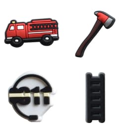 Fireman Shoe Charms for Crocs Accessories Kids Clogs Pins Boy Girls Badges Men Jeans Women Decorations Buckle Shoes Accessories