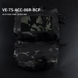 Tactical FCPC V5 Plate Carrier Back Panel Double Bag General Purpose Pockets Vest Accessories Sundries Pouch