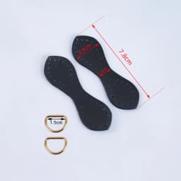 2pcs 4pcs Hand-Stitched DIY Buckle D Genuine Cowhide Leather Bag Straps Clip Connectors Hook Clasp Replacements