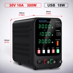 Wanptek Laboratory Power Supply 30V 5A 30V 10A 60V 5A 120V 3A Adjustable Bench DC Power Supply