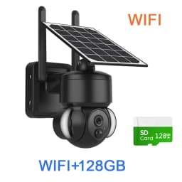 SHIWOJIA Outdoor Camera 4G / Wifi Solar Powered 7500mAh Battery with 5W Solar Panels 4MP Color Night Vision Wireless Garden CCTV