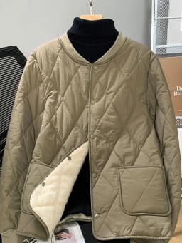 Men's Thickened Fleece Lined Stand Collar Cotton Jacket Inner Wear Short Coat Warm Youth Style School Uniform Essential
