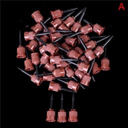 Wholesale 50Pcs/Pack Dental Materials Impression Mixing Tips Temporary Silicon Rubber Dispenser Gun Mix Head Dentist Tools 3.5mm