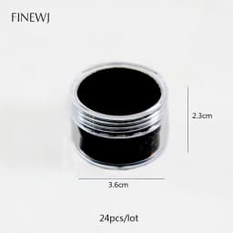 Novel Gem Jar Display Gemstone Insert Tray Jewelry Charms Beads Organizer White Foam Round Box Liner Show Case Holder Wholesale