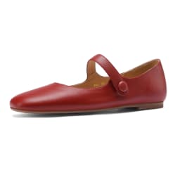 QUTAA 2021 Flat Heels Retro Square Toe Genuine Leather Women Shoes Spring Autumn Hook&Loop Casual Female Flats Shoes Size 34-40