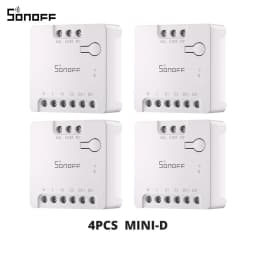 SONOFF MINI-D Dry Contact WiFi Smart Switch ESP32 Chip Matter Compatible AC/DC Input 1-10PCS Set Smart Scene via EWeLink Alexa