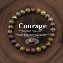 JD Natural Stone Jasper Quartz Beaded Wealth Lucky Bracelets for Women Men Classic Simple Stretch Bangles Yoga Healing Gifts