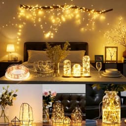 LED Fairy Wire String Light 2/5/10/20m Battery Powered with Remote Wedding Christmas Garland Outdoor Garden Bedroom Decoration