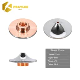 Praylee All Types Laser Nozzles Single/Double Layers Dia.28/D32mm for Raytools Precitec WSX HSG Bodor HANS Fiber Cutting Machine