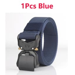 Nylon Braided Tactical Belt Men's Outdoor Quick Release Buckle Military Belt Casual Training Hunting Golf Trouser Waist Belt