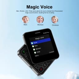 SERVO R18 PRO Rotating Screen Mobile Phone 2G GSM Magic Voice Speed Dial Flashlight Blacklist 2 SIM Standby Side Sliding Phones