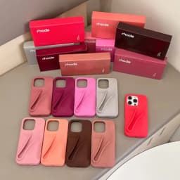 Hot‑Trend Rhode Lip Gloss Holder Cover for iPhone 11‑17, Anti‑Drop 3D Design Thick Silicone Single Shell Phone Accessory