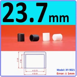 3mm-60.5mm Black/White Silicon Rubber Caps Blanking End Cover Protectors For Round Pipe/Furniture