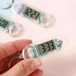 1Pcs Portable Keychain Clock Silent Pocket Watch Pendant Ideal Timepiece for Study or Travel