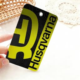 H-Husqvarna Logo Rectangle Keychain Card Holder, Badge Credit Card Holder, Student ID Card Holder, Bus Cards Cover
