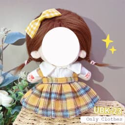 Cute Dres Jk Uniform Clothes for 20cm Cotton Plush Lolita Dress Up Clothing Skirt Fashion Casual Suit Socks Girl Toy Accessories