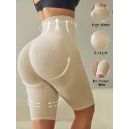 Women Seamless Butt Lifting Tummy Control Breathable Shapewear Postpartum Recovery Body Shaper Suspender Pants High Waist