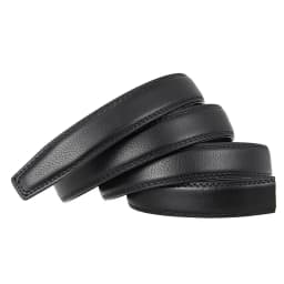 Plus Size 2.4cm New Luxury Brand Belts for Men High Quality Male Strap Genuine Leather Waistband Ceinture Homme,No Buckle
