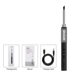 GVDA Electric Soldering Iron Welding Tool Ceramic Heater Welding Solder Rework Station Repair Heat Pencil Portable Soldering Pen