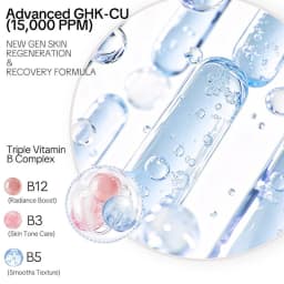 GHK-Cu Blue Copper Silk Peptide Ampoule Serum Deep Collagen Hydrate Moisturize Soften Smooth Firm Korean Facial Skin Care