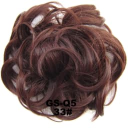 Zolin Synthetic Messy Curly Hair Bun Scrunchie Chignon Donut Elastic Rope Rubber Band Hair Bun Pad Updos Hairpiece