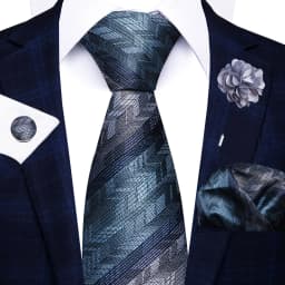 New Style 8 CM Red Paisley Tie Handkerchief Cufflink Pin Set For Men Necktie Clothing Accessories Wedding Gravatas Fit Party