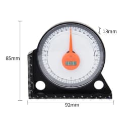 Brand New Angle Level Finder Magnetic 0-90 Degrees 92*85*13mm Acrylic + ABS Black+white Easy To Use Gauging Tools