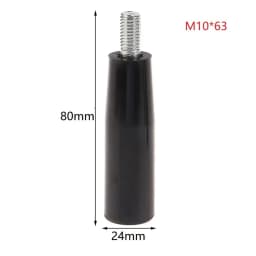 For Machinery M10*20mm 0.79in*80mm 3.94in Milling Machine Handle Industrial Equipment Handle Plastic And Metal