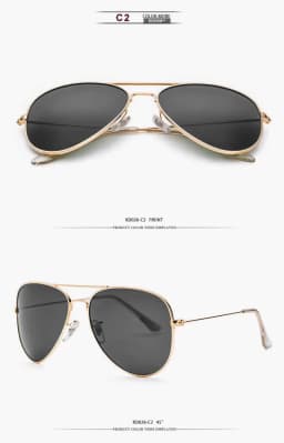 Air Force Pilot Sunglasses Men Polarized 62mm Frame Width Large Sun Glasses Male UVA/UVB Sunglass de sol With Case