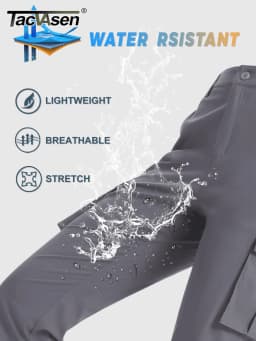 TACVASEN Summer Quick Dry Cargo Capri Pants Womens Outdoor Hiking Knee Length Joggers Lightweight Waterproof Shorts 6 Pockets