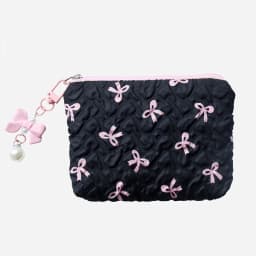 Cute Bowknot Cosmetic Bag High Appearance Level Portable Clutch Multi Functional Storage Pouch Advanced Sense Mini Coin Purse