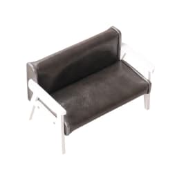 1:12 Dollhouse Miniature Sofa Leather Sofa Single/Double Chair Furniture Model Living Room Decor Toy Doll House Accessories