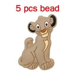 5pcs Silicone Cartoon Beads Pacifier Chain Baby DIY Care Pacify Accessory Adornment